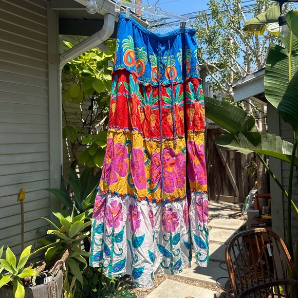 FARM RIO VIVID GARDEN MAXI SKIRT - Picture 3 of 5